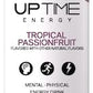 UPTIME Tropical Passionfruit Energy Drink - Zero Sugar, Natural Caffeine, 12oz Cans, Pack of 12
