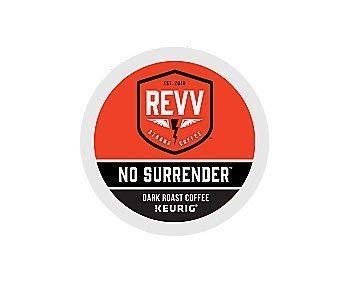 REVV Coffee K-Cup Pods, No Surrender Flavor, 96 Count, Compatible with Keurig Machines
