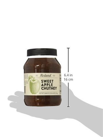 Roland Foods Sweet Apple Chutney, Specialty Imported Food, 38.8-Ounce Jug