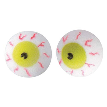 Bloodshot Scarry Eyeball Edible Sugar Cake Toppers, 24 Count