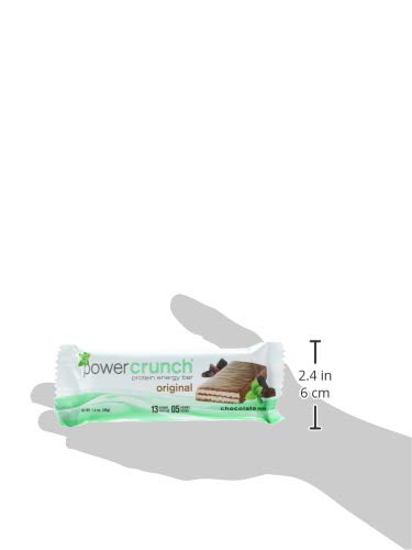 Power Crunch Protein Energy Bar, Chocolate Mint, 1.4-Ounce Bars, 5 Count