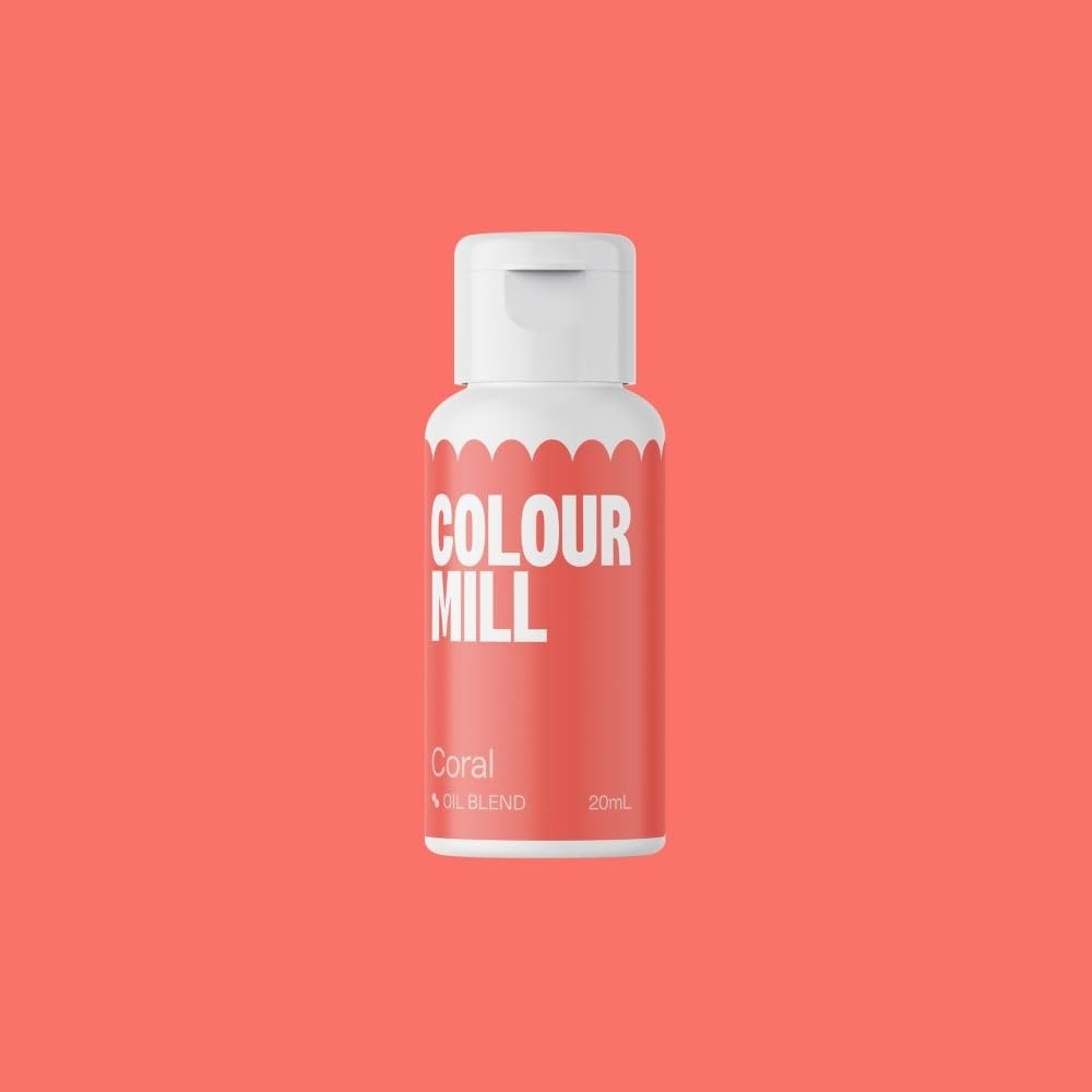 Colour Mill Oil-Based Food Coloring, 20 Milliliters Coral