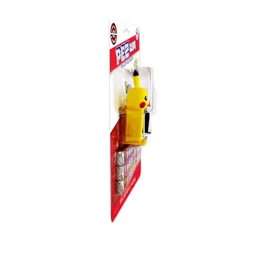 Pokemon PEZ Clips (Two mini PEZ Dispensers on keychain clip + six candy refills)