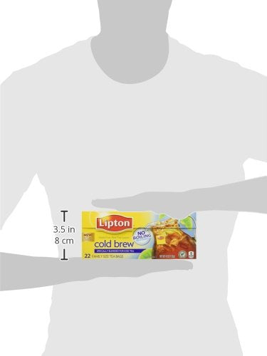 Lipton Cold Brew Family Iced Tea Bags Black Tea 22 Ct (Pack Of 3)