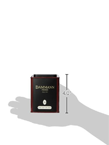 Dammann Freres Loose Leaf Earl Grey Premium Gourmet Black French Tea Bergamot Citrus Flavors 3.52 Ounce Tin