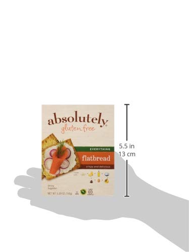 ABSOLUTELY GLUTEN FREE FLATBREAD GF EVERYTHING, 5.29 Ounce, Pack of 12
