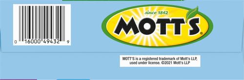 Motts Fruit Flavored Snacks, Assorted Fruit, Pouches, 0.8 oz, 22 ct
