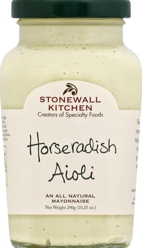 Stonewall Kitchen Horseradish Aioli, 10.25 Ounce, Off-White, Model 111311