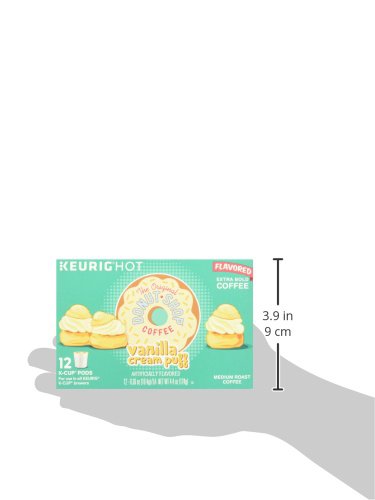The Original Do Keurig Green Mountain Donut Shop Coffee, Medium Roast, Vanilla Puff, 12 Ct (Pack Of 3)