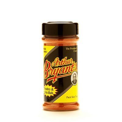 Arthur Bryants Fish and Poultry Dry Rub Seasoning, 3.3 cm x 3.3 cm x 13.2 cm, Ideal for Grilling and Seasoning Meats