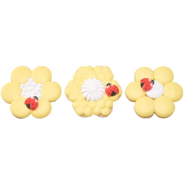 Oasis Supply Sugar Decorations, Lady-Bugs, 12 Count