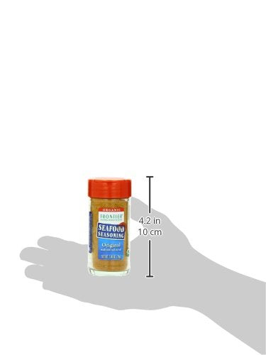 Frontier Co-Op Organic Blackened Seafood Seasoning, 2.8 Ounce Bottle, Savory Blend For Fish, Seafood, Sauces, Chowders