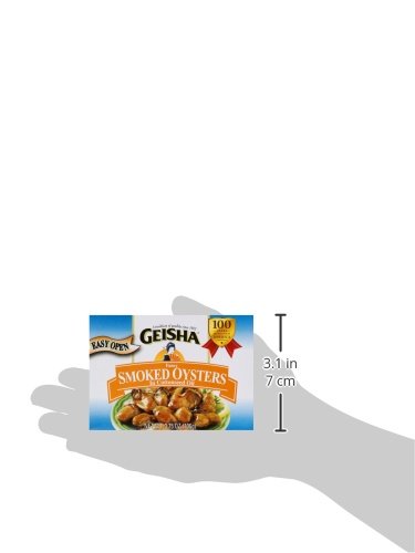 GEISHA Smoked Oysters in Cottonseed Oil, 3.75 oz - Pack of 1, Model 601