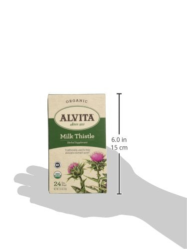 Alvita Organic Herbal Tea Bags, Milk Thistle, 24 Count