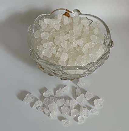 SweetGlob Old Fashioned White Rock Candy Crystals (Lump Rock Sugar Candy (Large Crystal), 2 Pound)