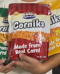 Big Brothers Cornicks Made From Real Corn Net Wt. 550Grams (Original Garlic)