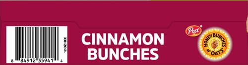 Honey Bunches Of Oats Cinnamon Bunches, Heart Healthy, Low Fat, Made With Whole Grain Cereal, 12 Ounce