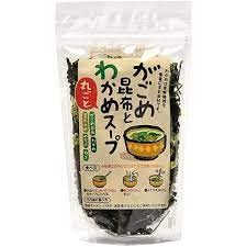 Low calorie!! Instant soup base (Kelp,Seaweed,Leek,Kagome kelp,Seaweed stem,Mekabu) 2.6 oz Just pour hot water to complete (Kelp