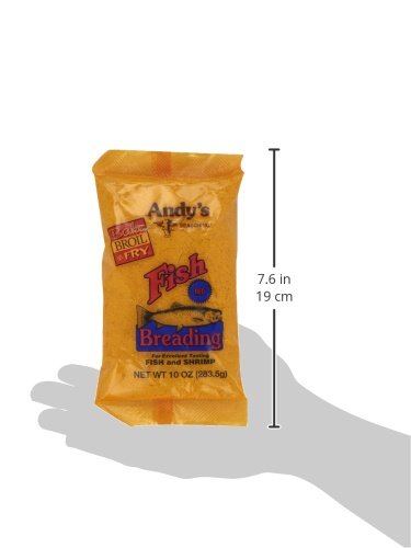 Andys Fish Breading Red 10-Ounces (Pack Of 12)