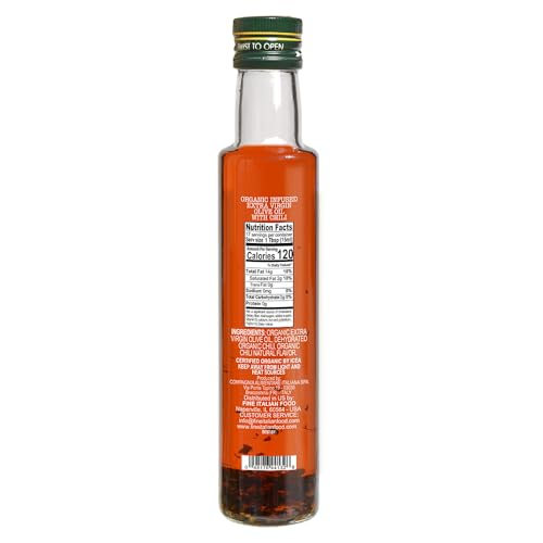 Mantova Organic Chili Flavored Extra Virgin Olive Oil, 8.5 Fl Oz