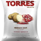Generic Torres Premium Potato Chips 4 Pack - 2 Black Truffle & 2 Iberico Ham - Handcrafted Patatas Fritas, 1 Count