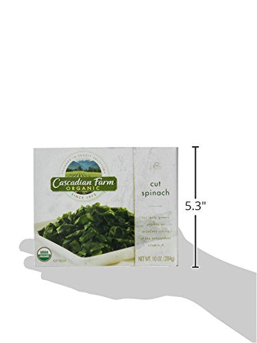 Cascadian Farm Organic Cut Spinach, Frozen Vegetables, Non-GMO, 10 oz