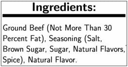 Ball Park Fully Cooked Flame Grilled Beef Burger, 10 Pound -- 1 each.
