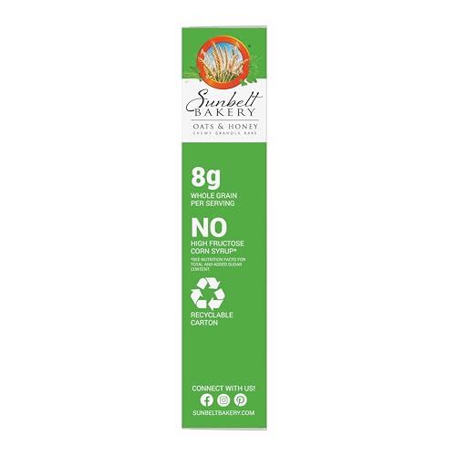 Sunbelt Bakery Oats & Honey Chewy Granola Bars, 60-1.0 Oz Bars (6 Boxes)
