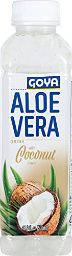 Goya Foods Goya Aloe Vera Drink With Coconut Flavor, 16.9 Fl Oz (Pack Of 12)