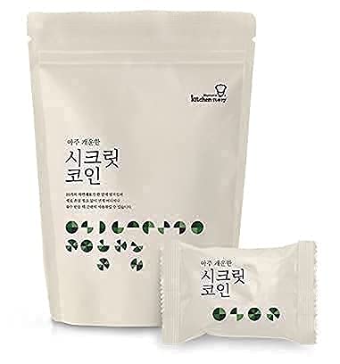 Kitchen Story Korean Broth Cube - 20 Packs, Mild Spicy, Freeze-Dried, 19 Natural Ingredients, 8 Seafood, 11 Agricultural Products