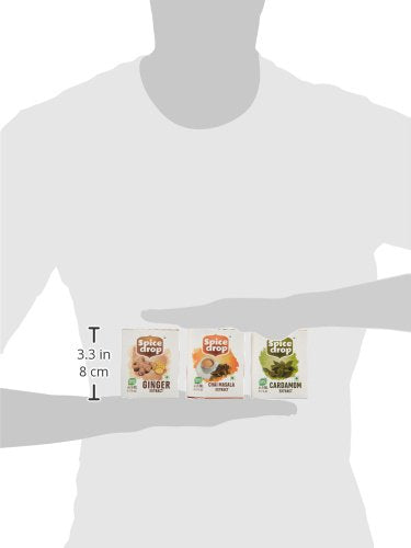 Spice Drop Chai Masala Tea Combo | Natural Extract Of Ginger (Adrak), Tea Masala (Chai Masala) And Cardamom (Elaichi) | Food, Be