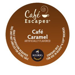 Café Escapes Cafe Caramel K-Cup Portion Pack for Keurig Brewers, 24 Count