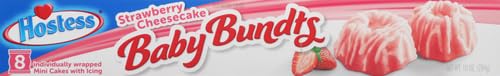 Hostess, Mini Cakes, Strawberry Cheesecake, 10 Ounce