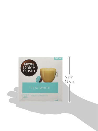 NESCAFÉ DOLCE GUSTO Flat White Coffee Pods, 48 compact pieces, 16 Count (Pack of 3)
