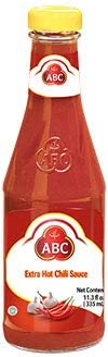 ABC Extra Hot Chili Sauce, Spicy Hot Sauce, Sambal Chili, Stir Dipping BBQ, Indonesian ABC Sauce, 11.3oz / 335ml (Pack of 2)