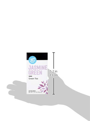 Happy Belly Jasmine Green Tea Bags, 20 Count, Pack of 1