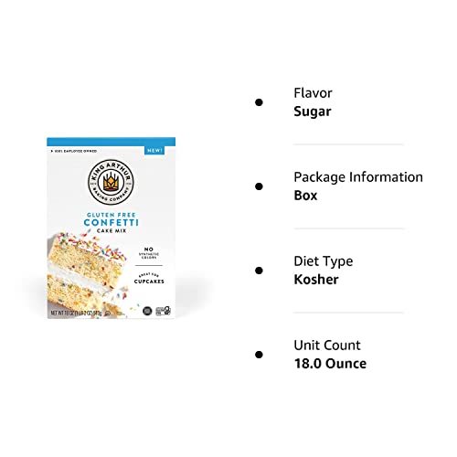 King Arthur Gluten-Free Cake Mix, Confetti, 18 oz