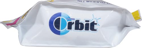 Orbit Gum Bubblemint Sugar Free Chewing Gum Bulk, 180 Piece Resealable Bag, Bubble Gum Bulk