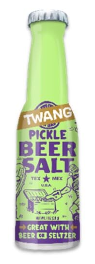 LYZAS SWEETS &   Twang malt-inspired Salts - Bundle of 5 Pocket Size Bottles (1-1.4 oz each) - Lime, Lemon-Lime, Dill Pickle