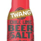 LYZAS SWEETS &   Twang malt-inspired Salts - Bundle of 5 Pocket Size Bottles (1-1.4 oz each) - Lime, Lemon-Lime, Dill Pickle