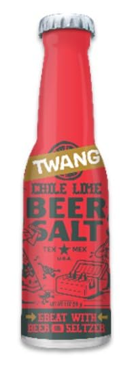 LYZAS SWEETS &   Twang malt-inspired Salts - Bundle of 5 Pocket Size Bottles (1-1.4 oz each) - Lime, Lemon-Lime, Dill Pickle