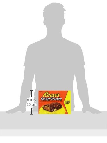 Reese'S Peanut Butter Candy Bar Crispy Crunchy Bars, King Size (Pack Of 18)
