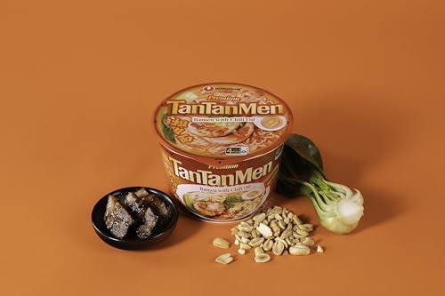 Nongshim Gourmet Tantanmen Instant Ramyun Soup Mix, 6 Pack Big Bowl, Premium with Chili Oil Packet, 1 Count