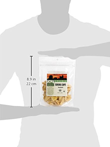 Organic Banana Chips; Sweetened