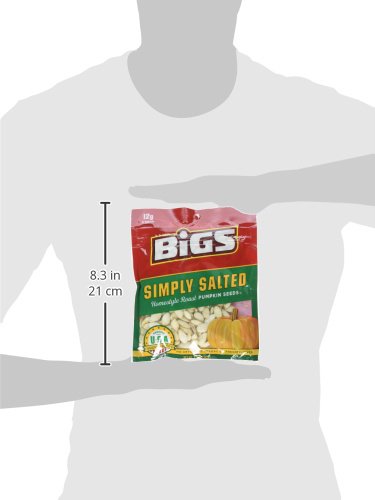 Bigs Simply Salted Pumpkin Seeds Home - Style Roast , 5 Ounce - 12 Per Case