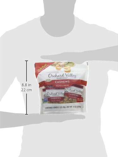 Orchard Valley Harvest Roasted Salted Cashew Half & Pieces, 8 Oz