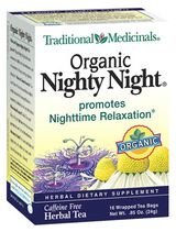 Traditional Medicinals Organic Fair Trade Certified Nighty Night Herbal Tea, 16-Count Wrapped Tea Bags (Pack of 6) ( Value Bulk 