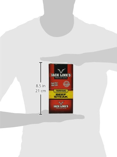 Jack Links Beef Steak, Teriyaki Flavor, 1-Ounce Pack of 12