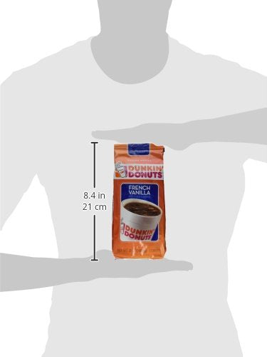 Dunkin Donuts Ground Coffee, French Vanilla, 12 Oz