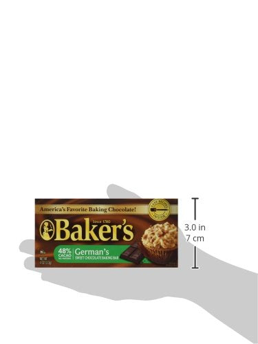 Baker'S German'S Sweet Chocolate Baking Bar, 4 Ounce (Pack Of 12)